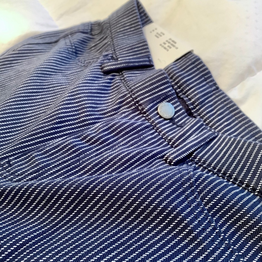 Uniqlo Blue and White Striped Pants